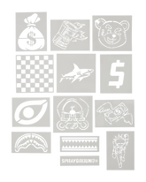 GRAFFITI ARTIST - DESIGN YOUR OWN BACKPACK - 9 STENCILS INCLUDED