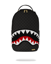 LIGHTS OUT SHARKS IN PARIS CHENILLE SHARK BACKPACK