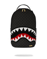 LIGHTS OUT SHARKS IN PARIS CHENILLE SHARK BACKPACK