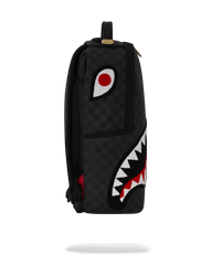 LIGHTS OUT SHARKS IN PARIS CHENILLE SHARK BACKPACK