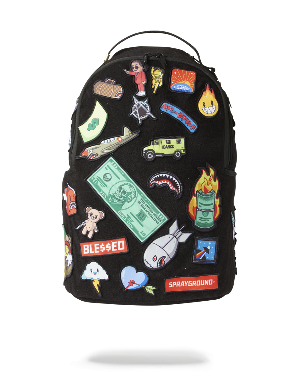 THE 32 REMOVABLE PATCHES VELCRO BACKPACK