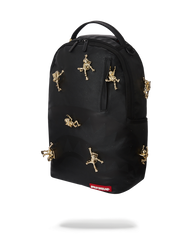 THE LOST IN SPACE BACKPACK (10 3D GOLD METAL ASTRONAUTS)