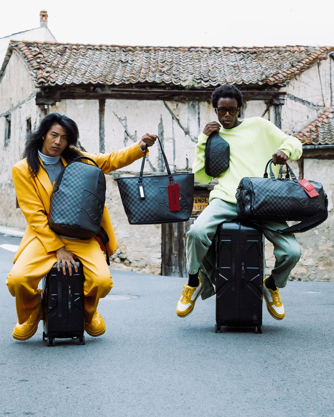 NIGHTSHARKS WORLDWIDE SHARKITECTURE FULL SIZE LUGGAGE