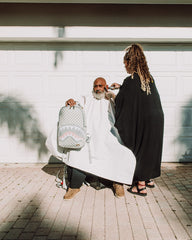 KNIT SHARKS IN PARIS IN CREAM DLX BACKPACK