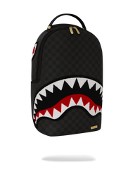 LIGHTS OUT SHARKS IN PARIS CHENILLE SHARK BACKPACK
